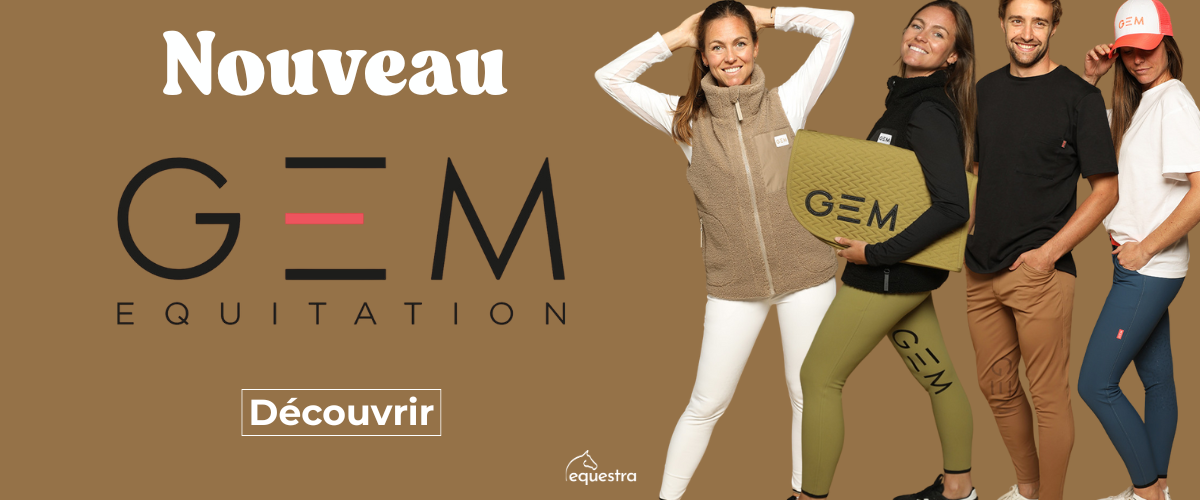 GEM marque équipement equitation arrive chez Equestra