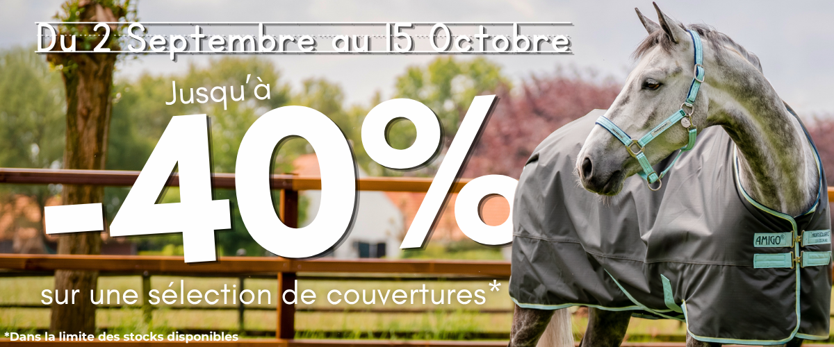 Promo destockage couvertures chez Equestra