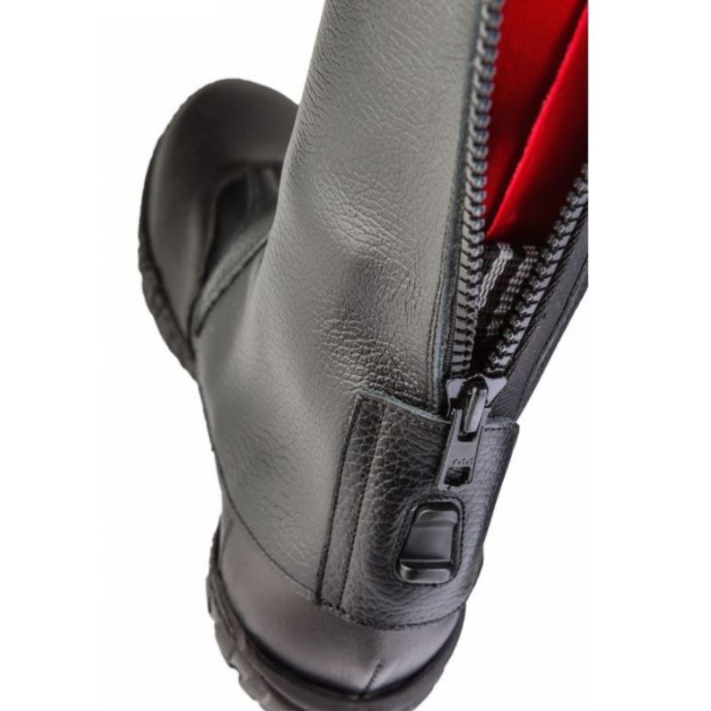 celine université bottine chelsea EN CUIR DE TAUREAU BRILLANT - Noir