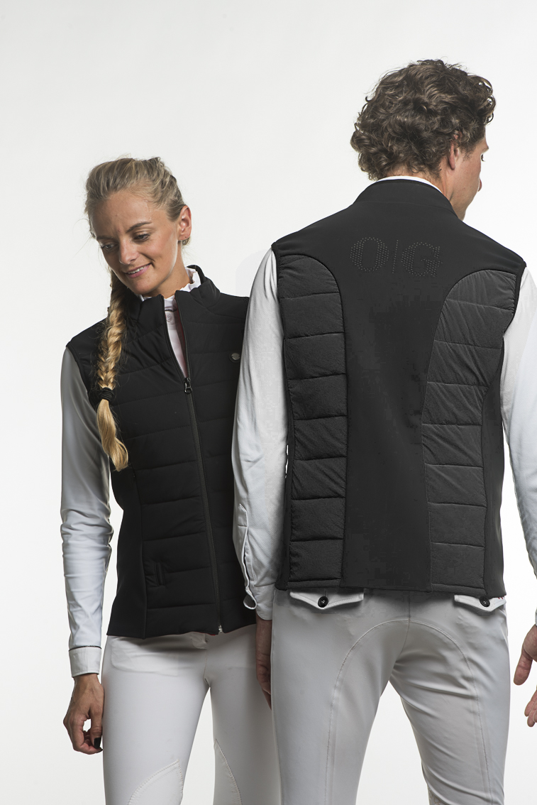 gilet sans manches Karl Oscar et Gabrielle noir - Equestra