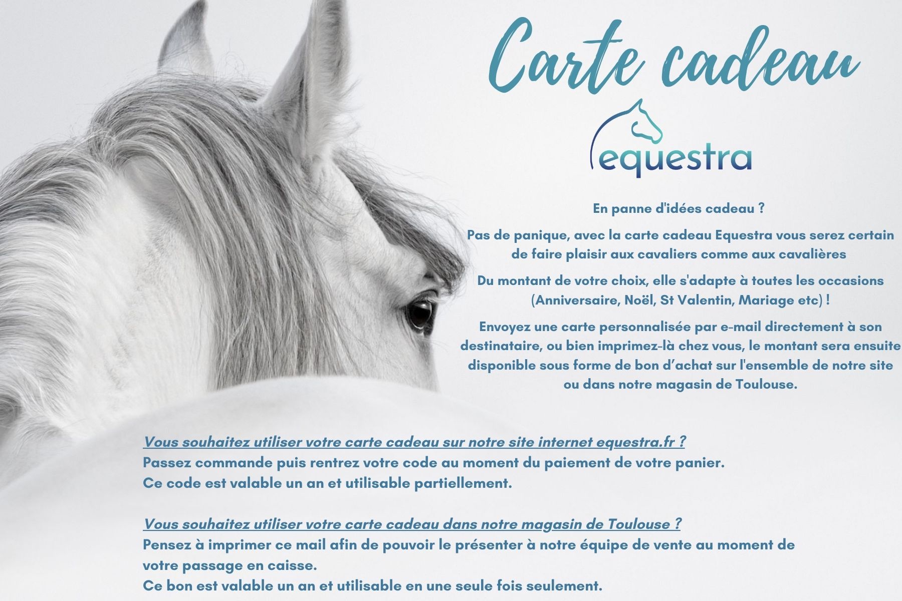 Carte cadeau Equestra