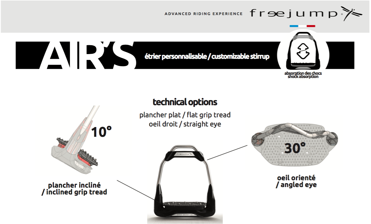 option de l'étriers Air's freejump - Equestra