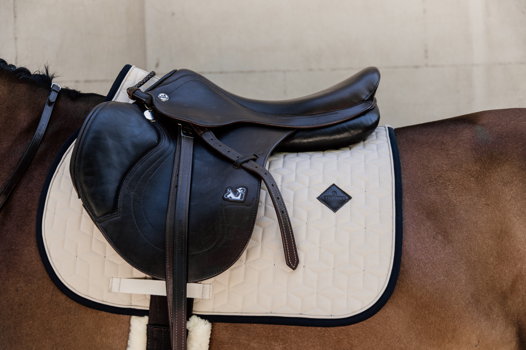 Tapis de selle Softshell Kentucky beige - Equestra