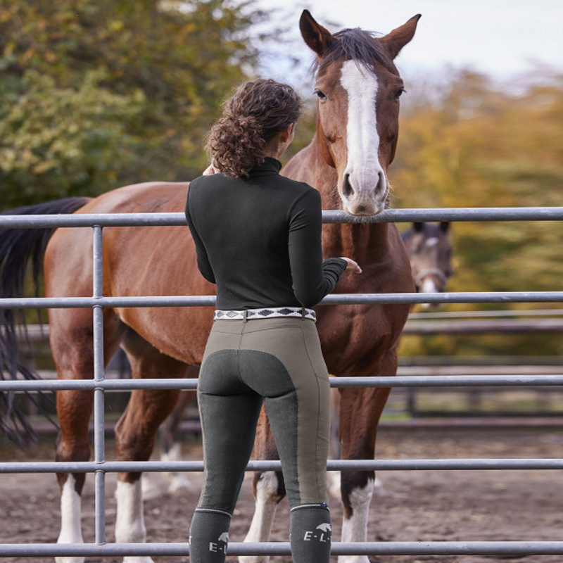 Pantalon équitation fond peau femme Micro Sport Elt - Equestra