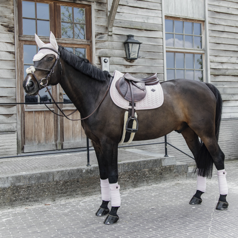 bandes de polo Velvet pearl rose Kentucky Horsewear - Equestra