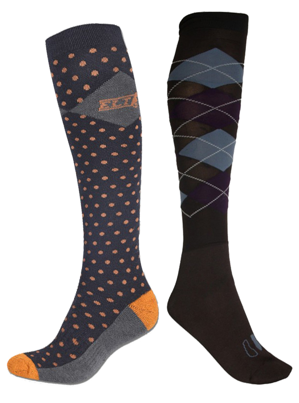 Covalliero Chaussettes d'équitation unisexes Competition Dark