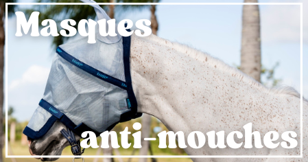 Nos masques anti-mouches pour chevaux
