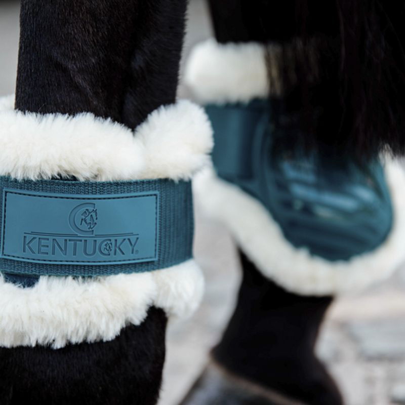 Protège-boulets jeune cheval en mouton Fetlock Boots Bamboo Shield - Kentucky Horsewear