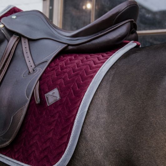 Tapis de selle cheval Velvet Contrast - Kentucky Horsewear